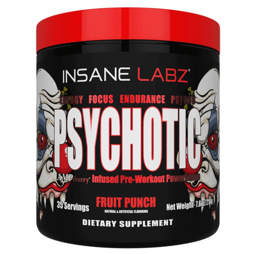 Insane Labz Psychotic Pre-Workout Powder – 35 Servings.