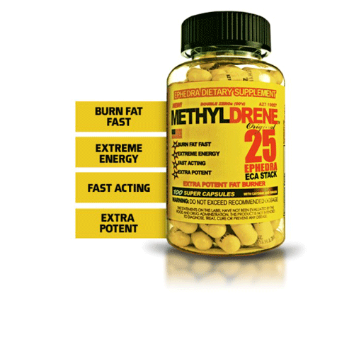 ClomaPharma Methyldrene Original 25 - 100 Capsules