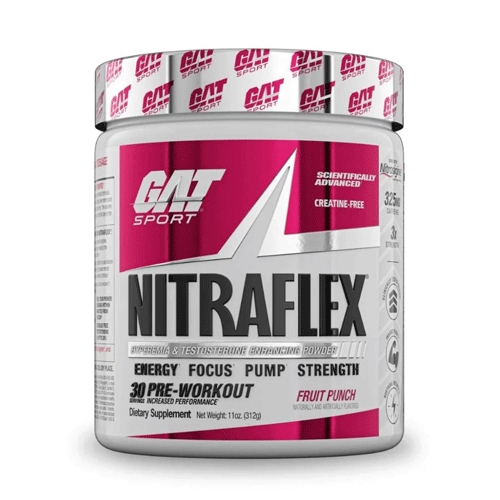 GAT Sport Nitraflex Pre-Workout Powder – 30 Servings