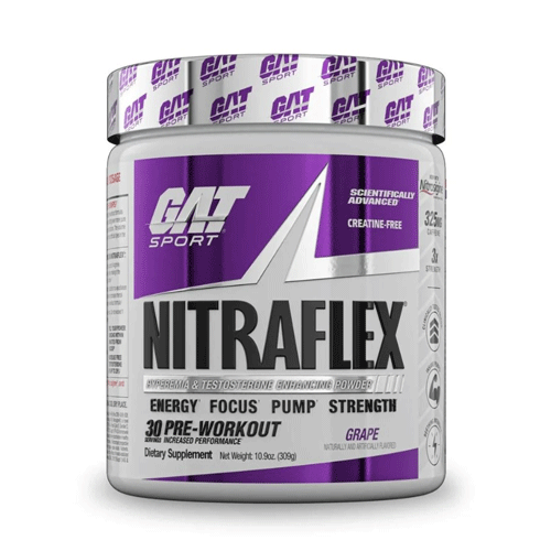 GAT Sport Nitraflex Pre-Workout Powder – 30 Servings