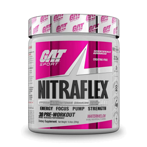 GAT Sport Nitraflex Pre-Workout Powder – 30 Servings