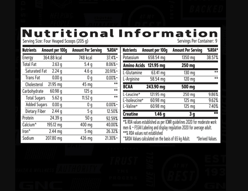 GNC AMP Amplified Mass XXX 2kg