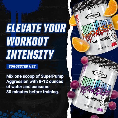 Gaspari Nutrition SuperPump Aggression Pre-Workout 28 servings, 400 grams