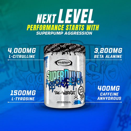 Gaspari Nutrition SuperPump Aggression Pre-Workout 28 servings, 400 grams