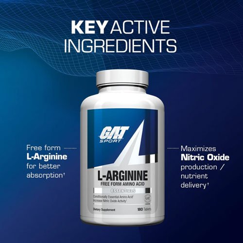 GAT Sport L Arginine 1000 MG - 180 Tablets