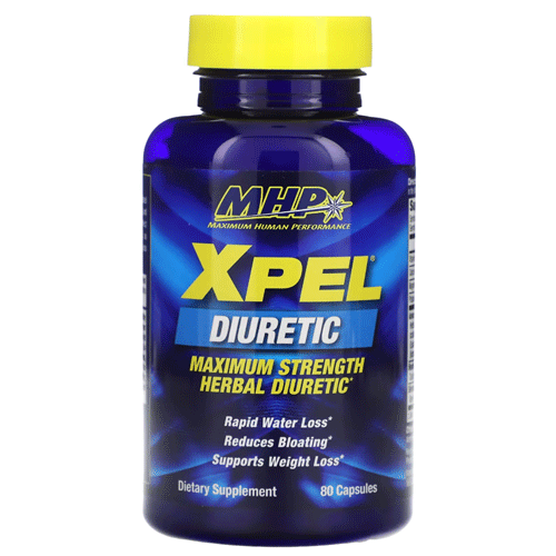 MHP, XPEL, Maximum Strength Herbal Diuretic, 80 Capsules