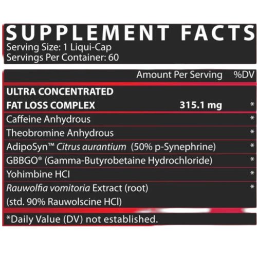 Lipo-6 Black Ultra Concentrate – 60 Capsules | Nutrex Research