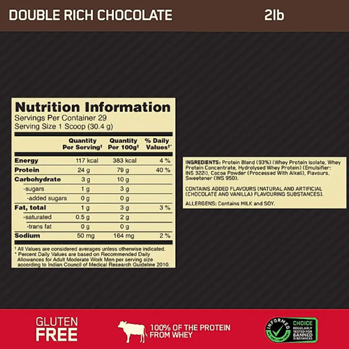 Optimum Nutrition Gold Standard 100% Whey Protein (Indian)