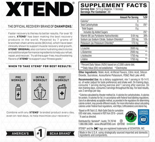 Scivation Xtend Original BCAA Powder